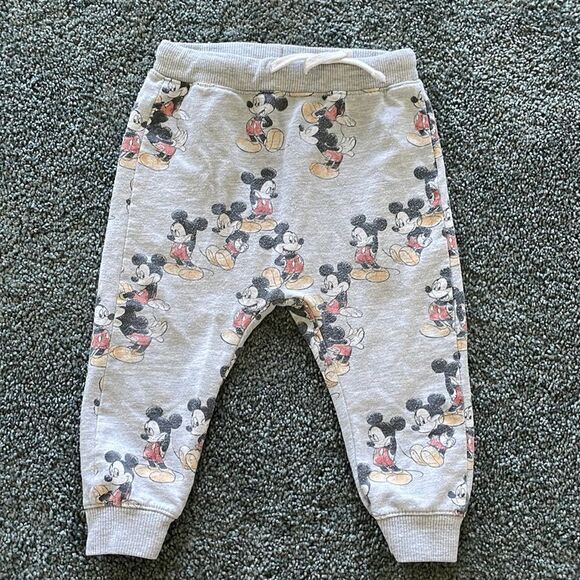 3 for $25 - Zara baby Mickey Sweatpants - Picture 1 of 4